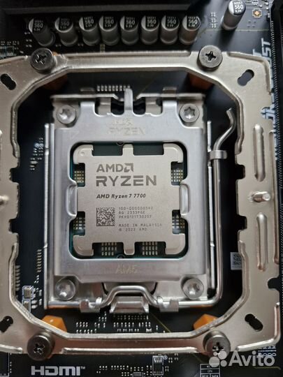 Комплект Ryzen 7 7700+B650 MSI WiFi+DDR5 32GB+230W