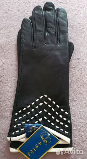 Перчатки женские кожаные 7 размер