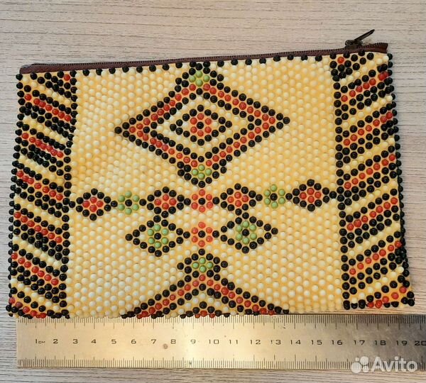 Косметичка кошелёк ссср, винтаж с бусинами