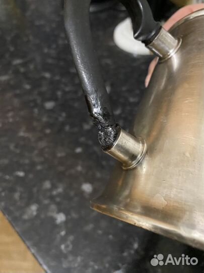 Мельхиоровый кофейник Кальчугино