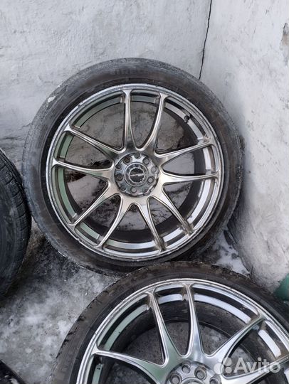 Колеса Ворк р18 5/100 и 5/114,3 шины 225/45