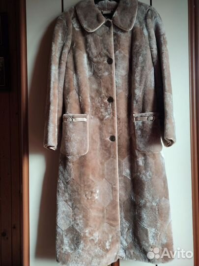 Меховое пальто 52 размер