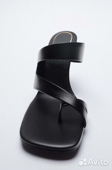 Босоножки туфли мюли сабо Zara новые кожа