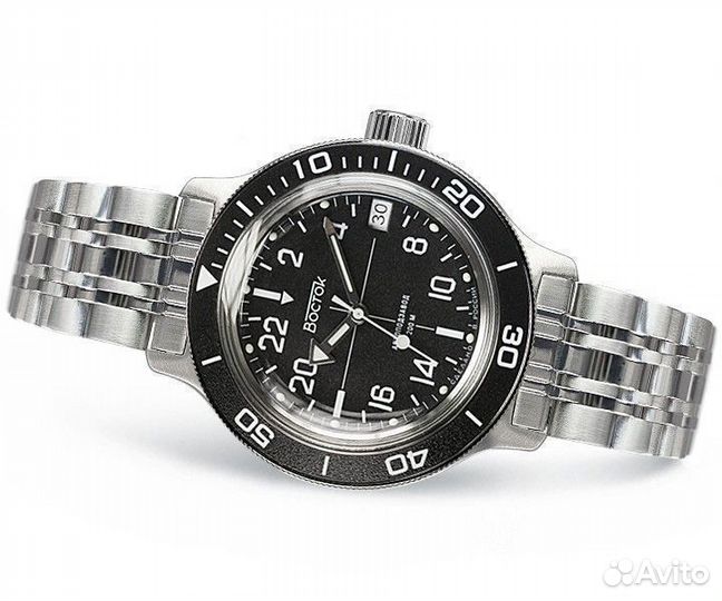 Мужские механические часы Восток 720076 браслет