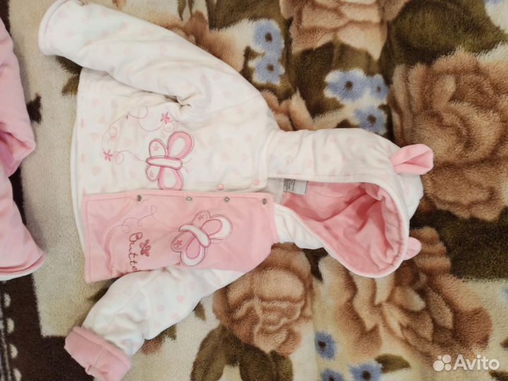 Теплый осенний костюм для девочки