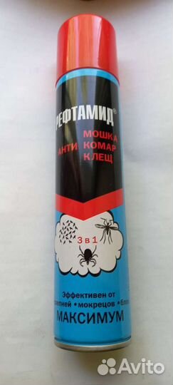 Средство защиты от клещей, комаров. Рефтамид