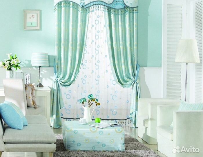 Пошив штор, монтаж карнизов