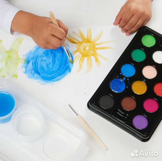 Акварельные краски икеа мола 14 цветов