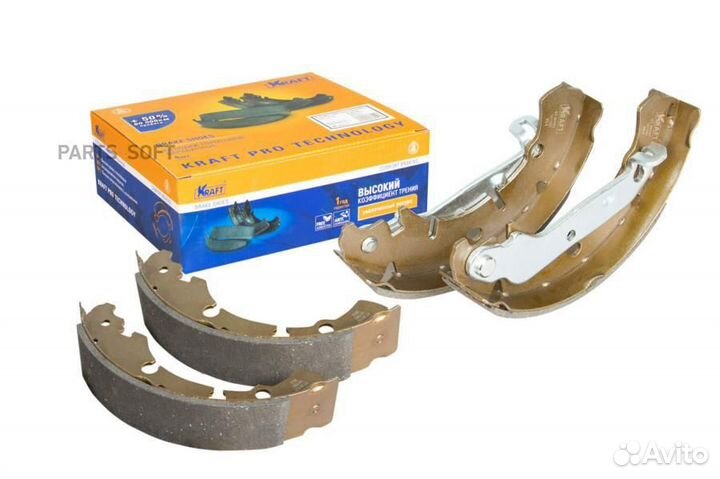 Kraft KT091527 Колодки тормозные барабанные Ford F