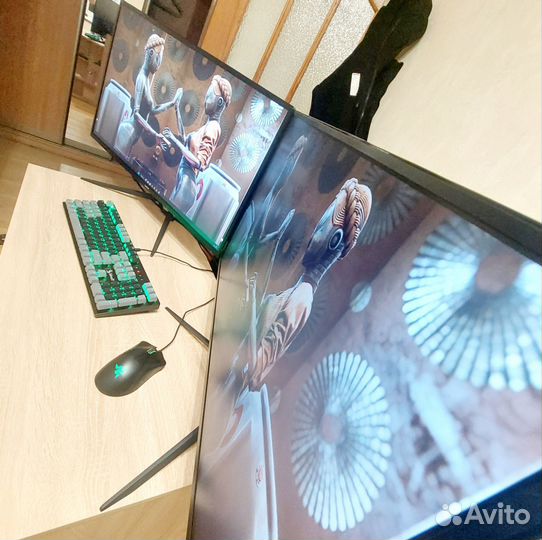 2 монитора 31.5 dexp IPS 75 гц - модель - QF321K