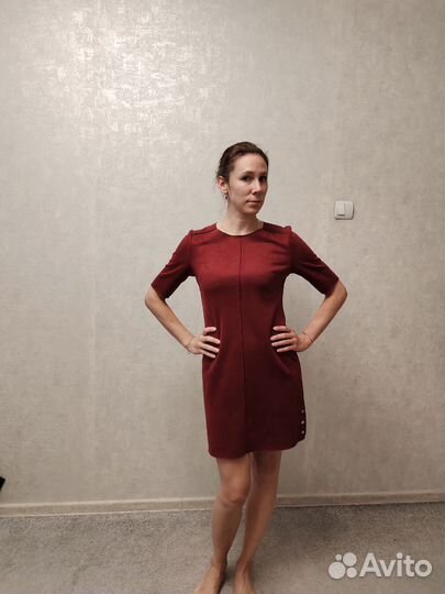 Платье Zolla размер xs искусственная замша