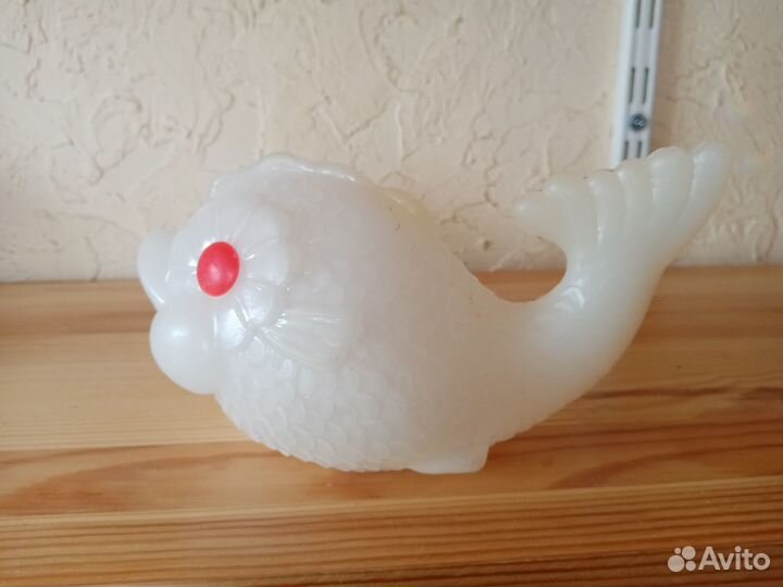 Рыба, дутыш СССР, советская пластмассовая игрушка