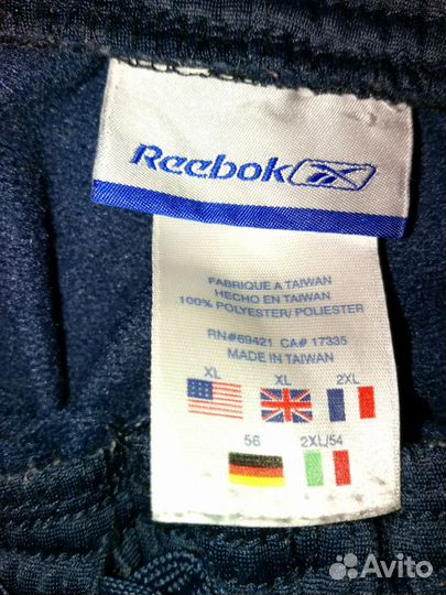 Reebok винтажные штаны на заклепках