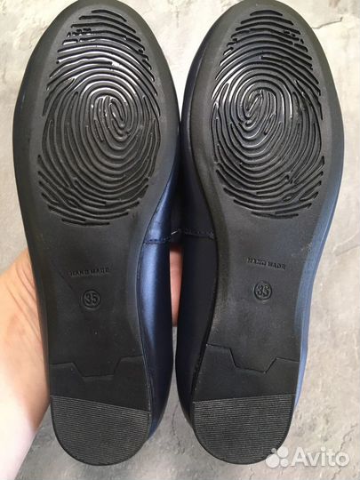 Балетки новые натуральная кожа 35