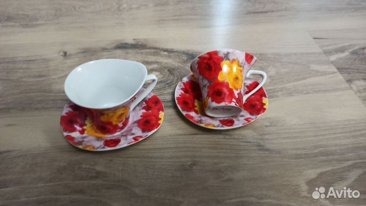 Набор чашка с блюдцем (2 шт)