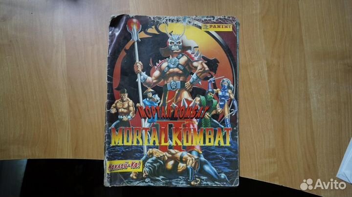 Журнал наклейки карточки мортал комбат Mortal Komb