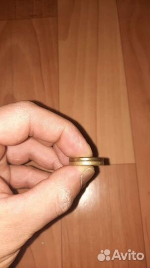 Монета 10 с браком полный неотчекан