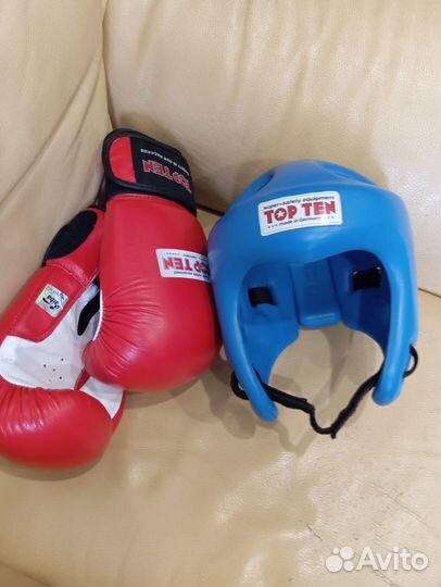 Перчатки Top Ten 10oz (новые,оригинал)