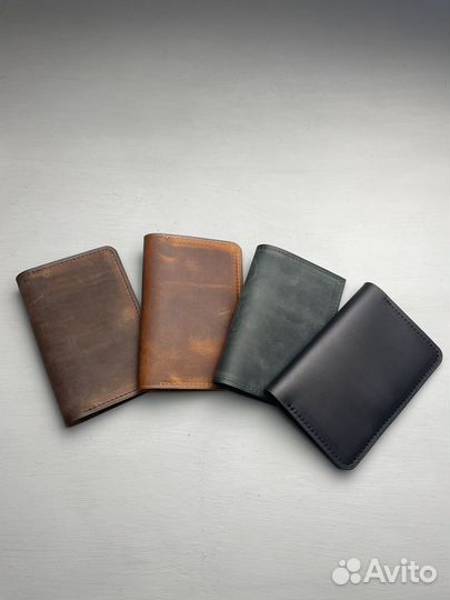Обложка для автодокументов натуральная кожа