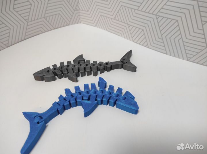 Акула гибкая 3д