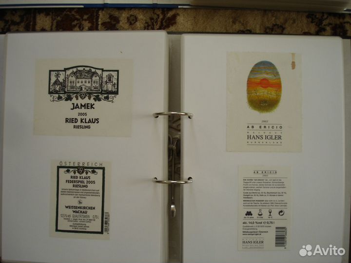 Коллекция винных этикеток