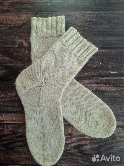 Носки ручной вязки шерстяные 38-39р