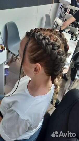 Косы брейды боксерки брейды в хвост,коса Ким