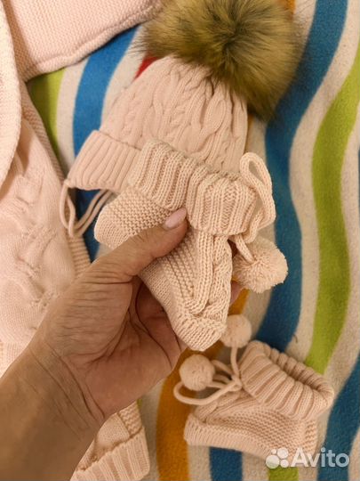 Вязаный комбенизон 62-68