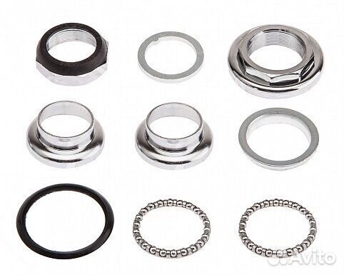 Рулевая колонка для велосипеда KL-B206 1 1/8 дюйма (резьбовая) черная