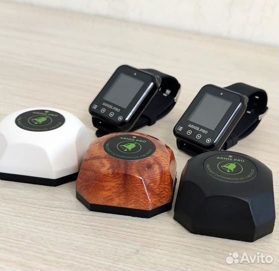 Кнопка вызова официанта Бургер с часами Элит