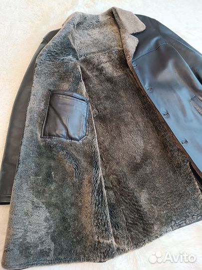 Мужской кожаный френч