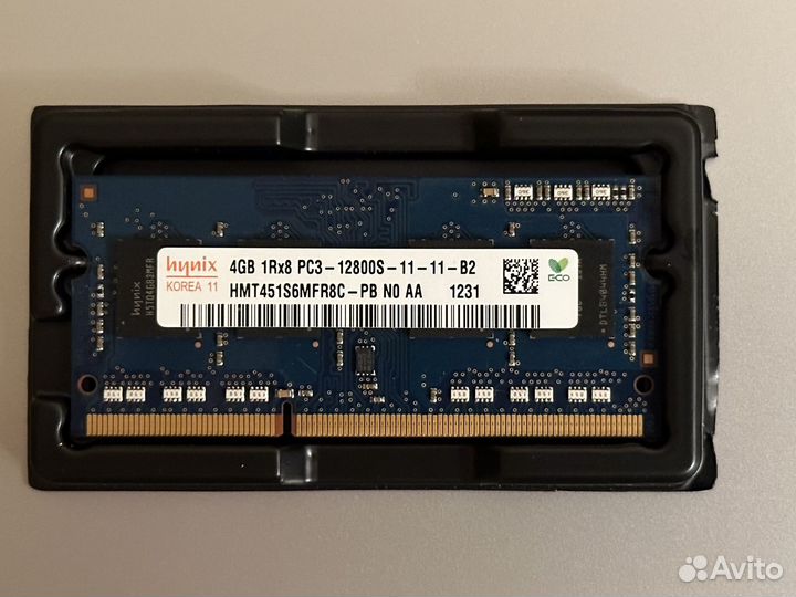 Память для Ноутбука DDR3 Hynix 4GB 12800