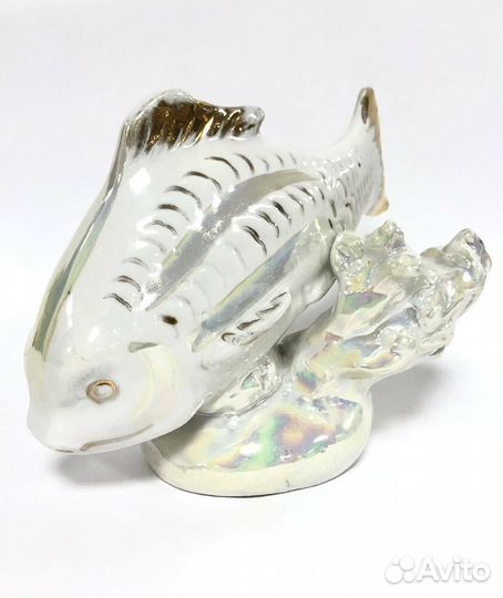 Статуэтка. Рыба. Дулево 1958 год. Фарфор