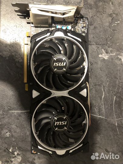 Видеокарта rx580 8gb на запчасти