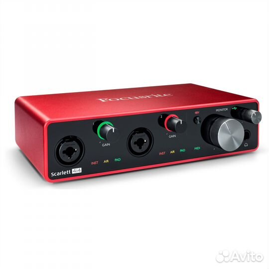 Focusrite Scarlett 4i4 3rd Gen Аудио интерфейс USB
