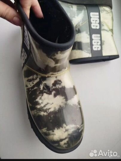 Непромокаемые Ugg clear мраморные 37-38(25см