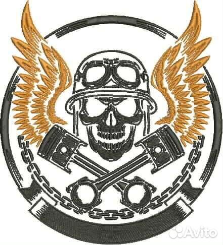 Байкерские нашивки на одежду
