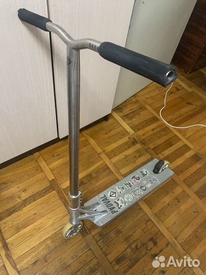 Титановый руль для трюкового самоката дрон(drone)