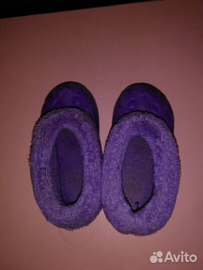 Галоши для девочки размер 24 цвет фиолетовый