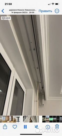 Установка электрокарнизов и жалюзи