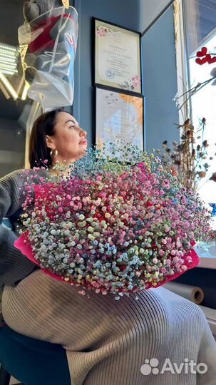 Букеты из гипсофилы, доставка цветов