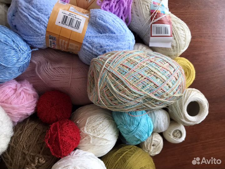 Пряжа нитки для вязания пакетом