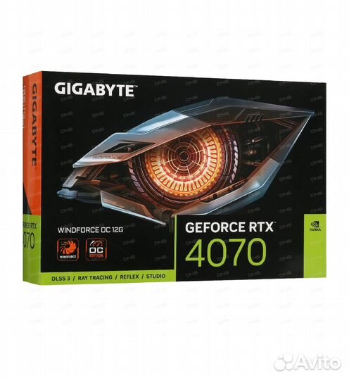 Видеокарта rtx 4070 windforce OC 12гб