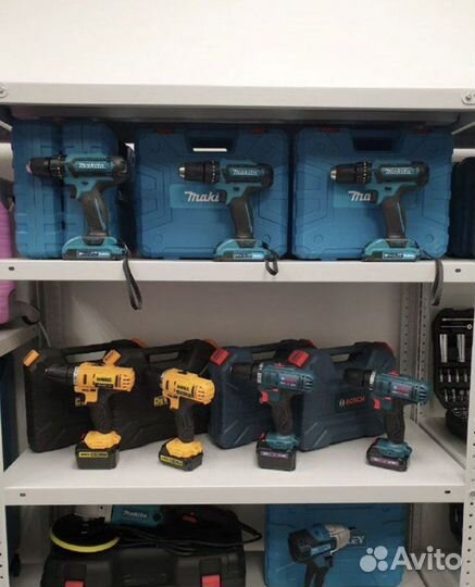 Шуруповёрт dewalt, makita, bosh новые