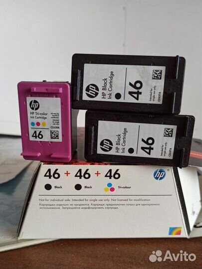 Картриджи для принтера hp 46 пустые