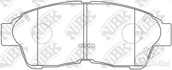 Колодки тормозные дисковые PN1322 NiBK
