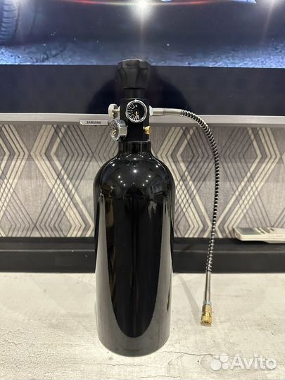 Баллон в/д сжатый воздух 2л для заправки pcp, псп