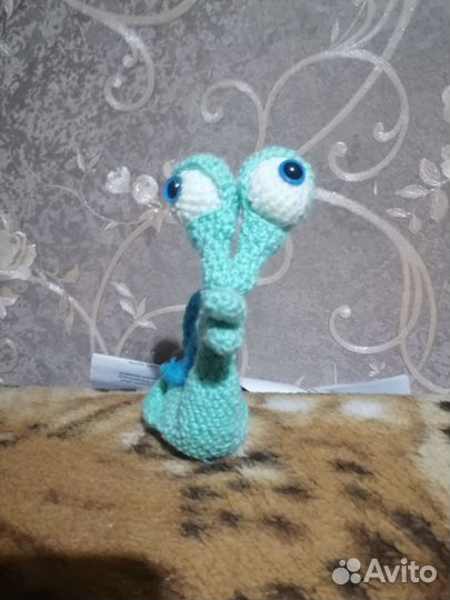 Улитка вязанная интерьерная