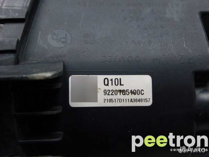 Б/У Б/У Фара противотуманная левая б/у 92201Q5100