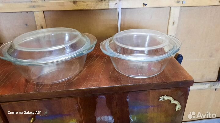 Кастрюли стеклянные